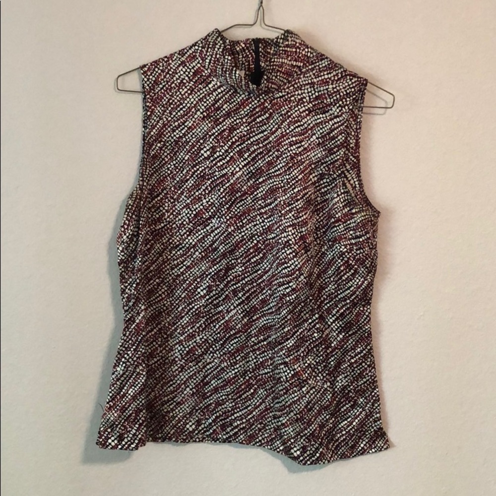 Talbots Silk Mockneck Top